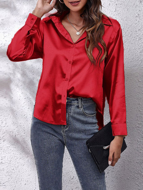 Lyvora – Elegant Satin Blouse