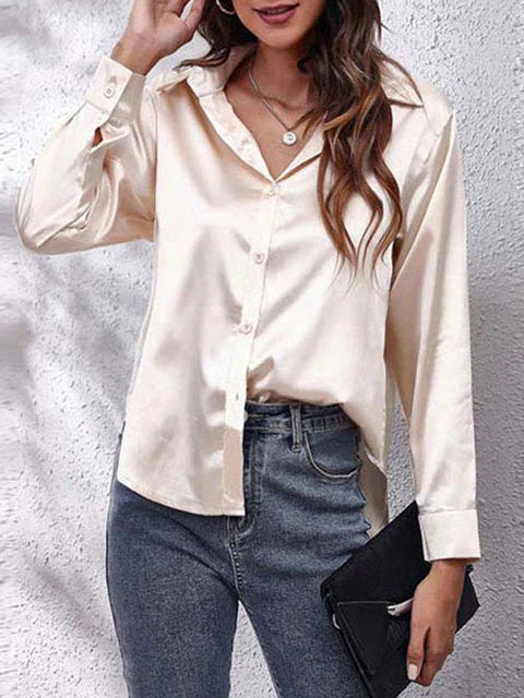 Lyvora – Elegant Satin Blouse