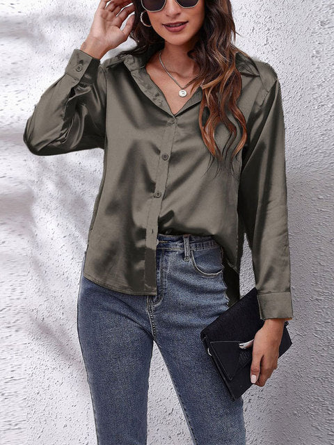 Lyvora – Elegant Satin Blouse