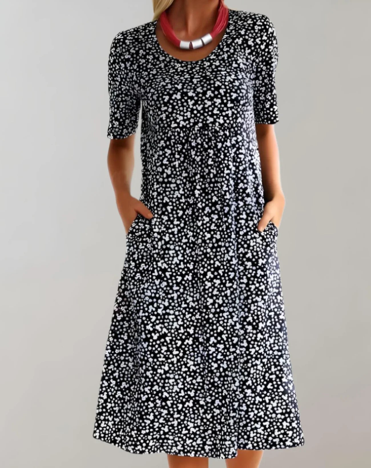 Jemima – Stylish Printed Midi Dress