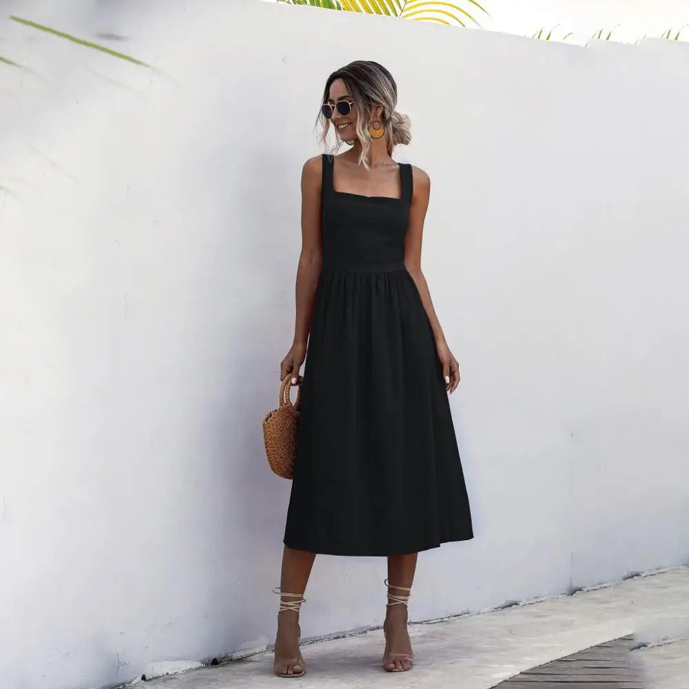 Lilivienne – Elegant Cotton-linen Dress