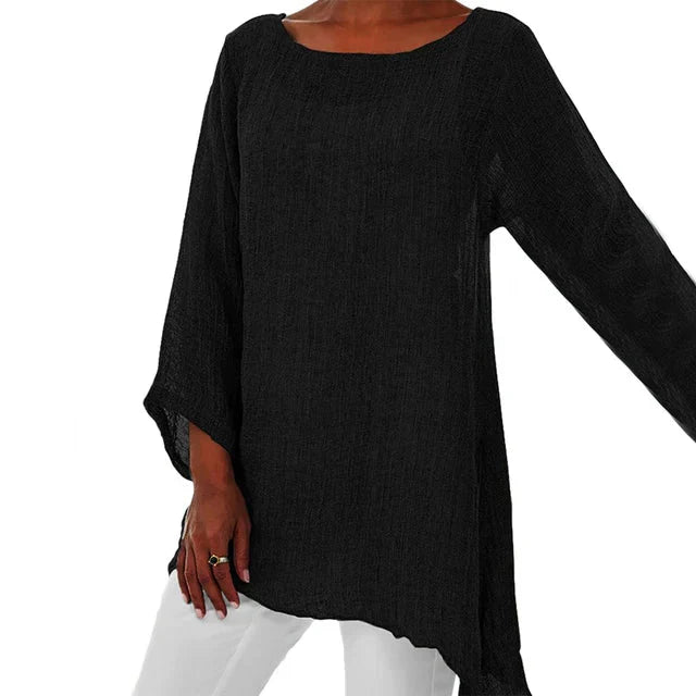 Margery – Cotton Linen Blouse