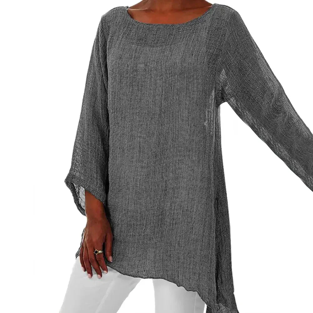 Margery – Cotton Linen Blouse