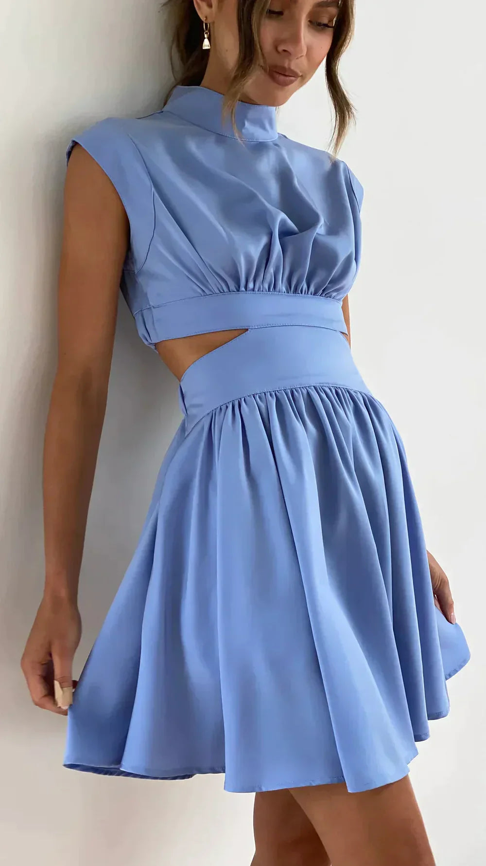 Amalthea – Elegant Cut-out Mini Dress