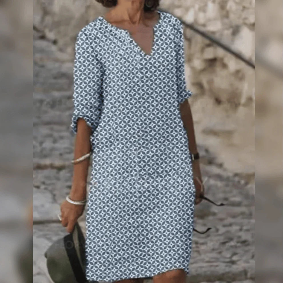 Ariora – Stylish Printed Knee-length Dress