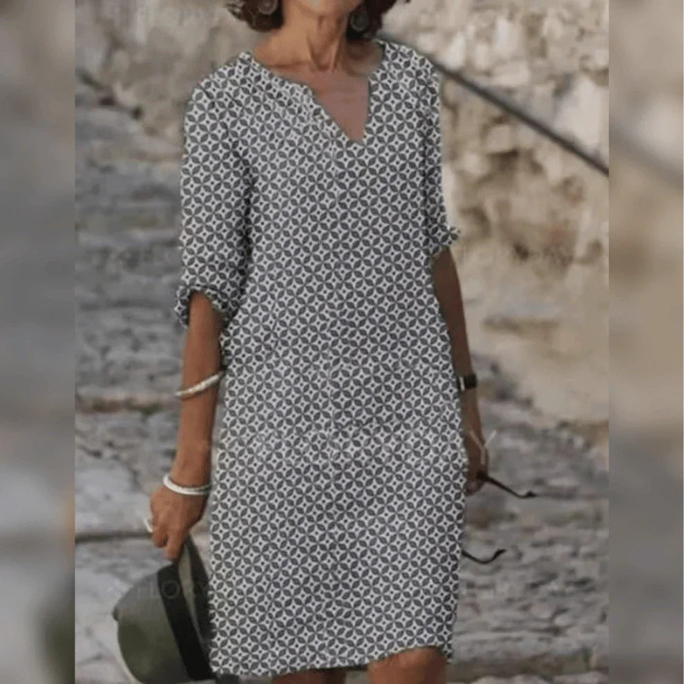 Ariora – Stylish Printed Knee-length Dress