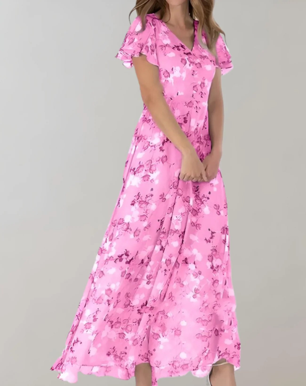 Garnet – Chiffon Floral Dress