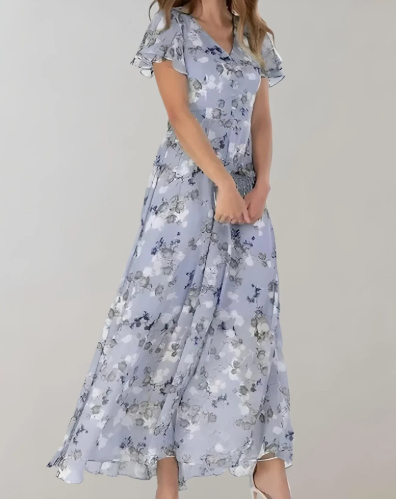 Garnet – Chiffon Floral Dress
