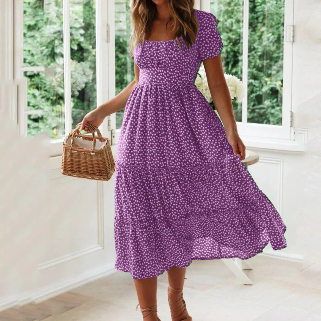Mathilde – Charming Floral Tiered Dress
