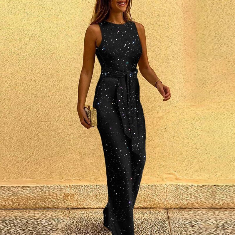 Zenithra – Shiny and Sequin Jumpsuit