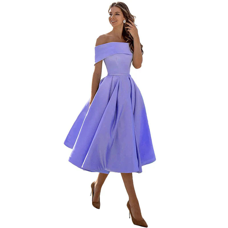 Azrielle – Elegant Off-shoulder Dress