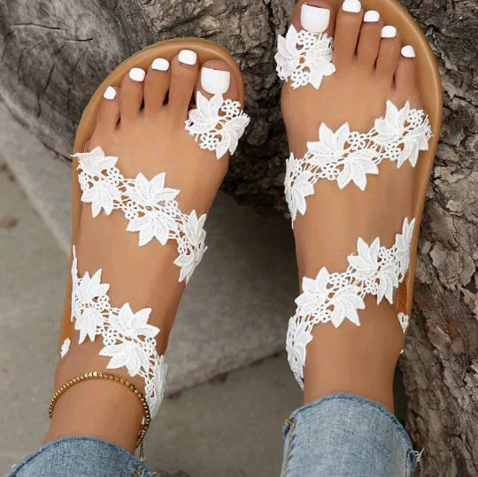 Ricca – Playful Butterfly and Flower Sandals