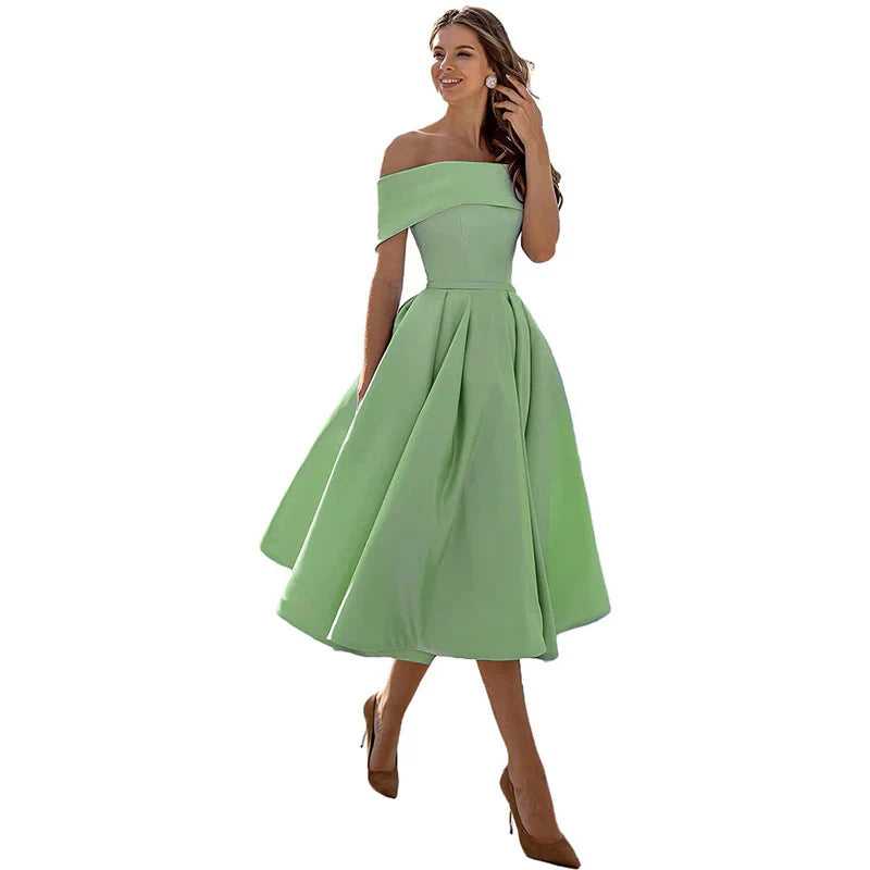 Azrielle – Elegant Off-shoulder Dress
