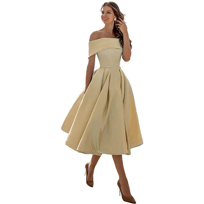 Azrielle – Elegant Off-shoulder Dress