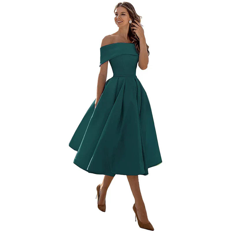 Azrielle – Elegant Off-shoulder Dress