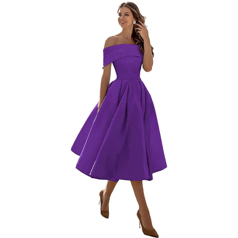 Azrielle – Elegant Off-shoulder Dress