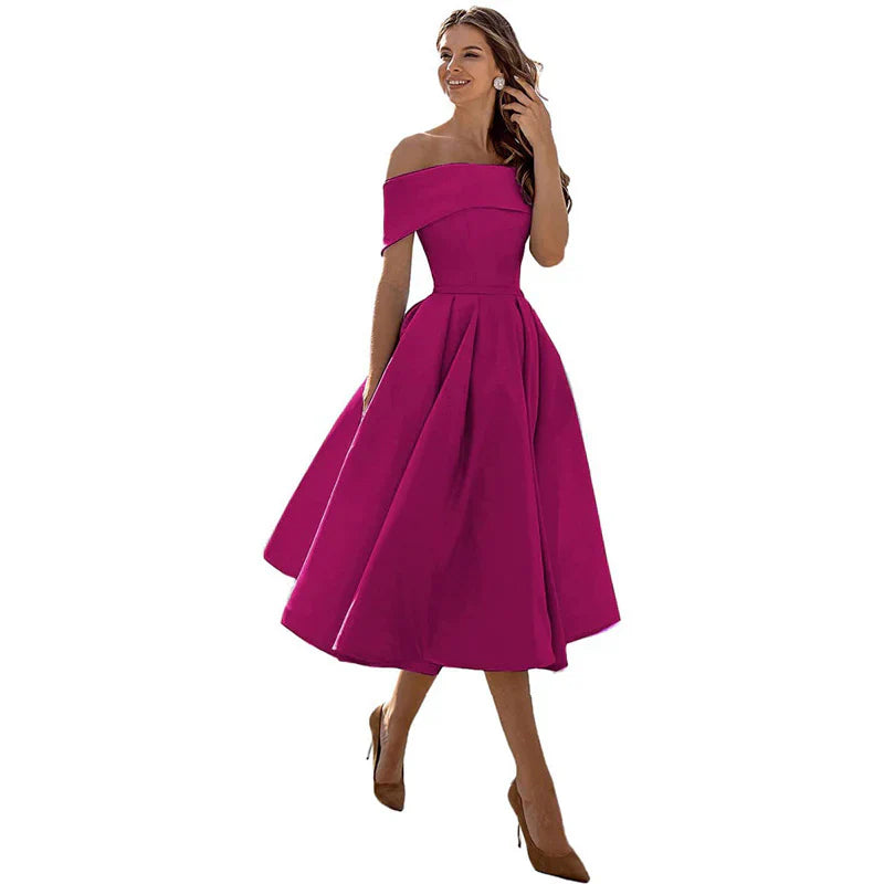 Azrielle – Elegant Off-shoulder Dress