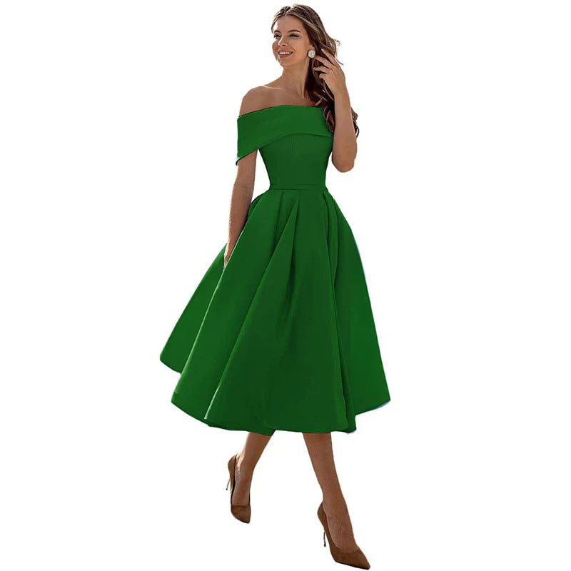 Azrielle – Elegant Off-shoulder Dress