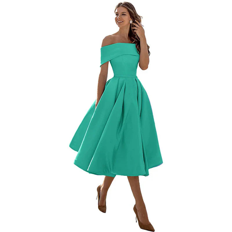 Azrielle – Elegant Off-shoulder Dress
