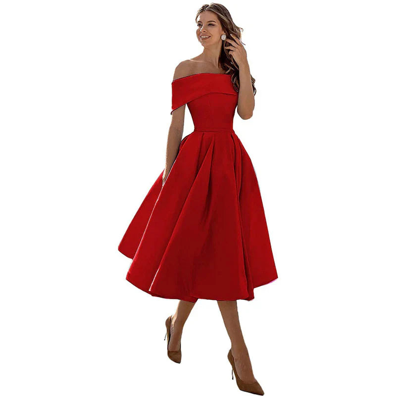 Azrielle – Elegant Off-shoulder Dress