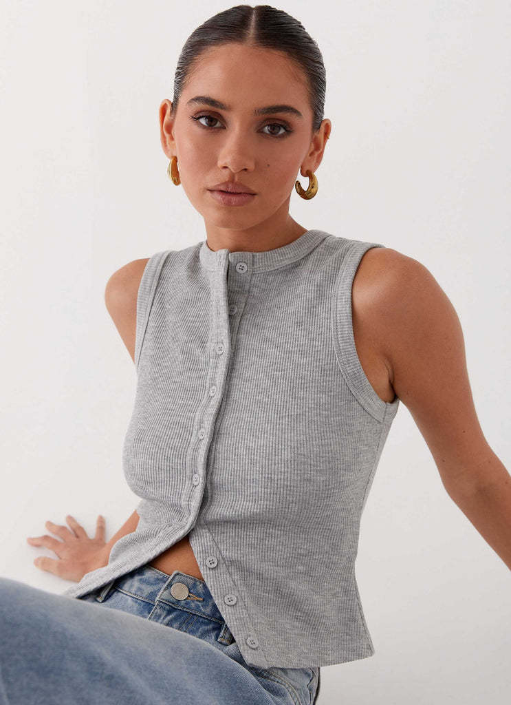 Zyrah – Stylish Ribbed Sleeveless Top