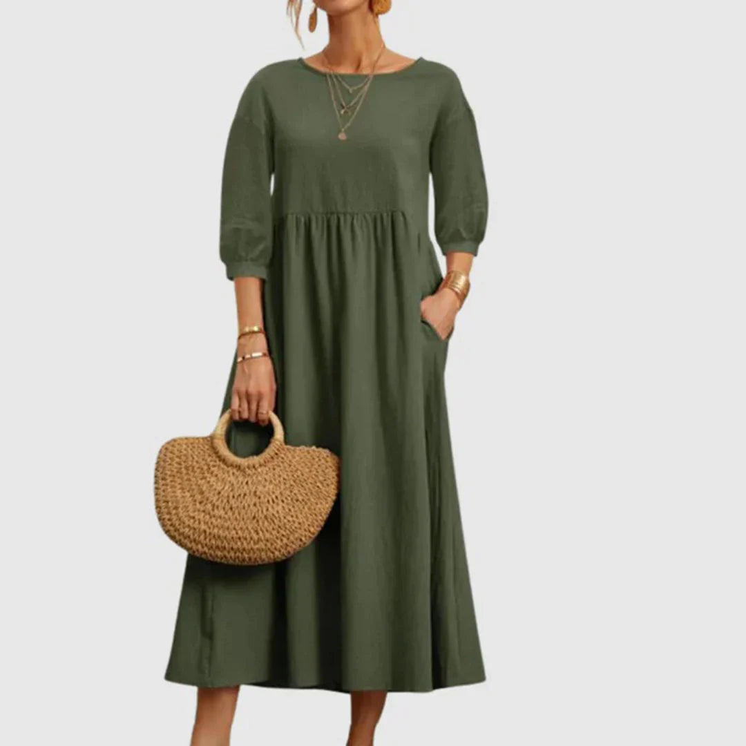 Nozara – Stylish Cotton Linen Dress