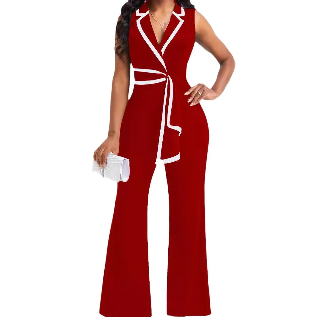 Arietha – Sleeveless Wide Leg Jumpsuit