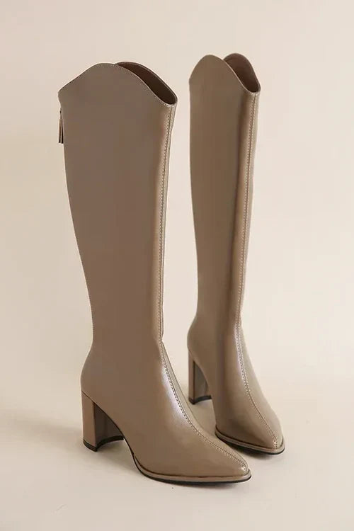 Adele – Knee-High Leather Boots