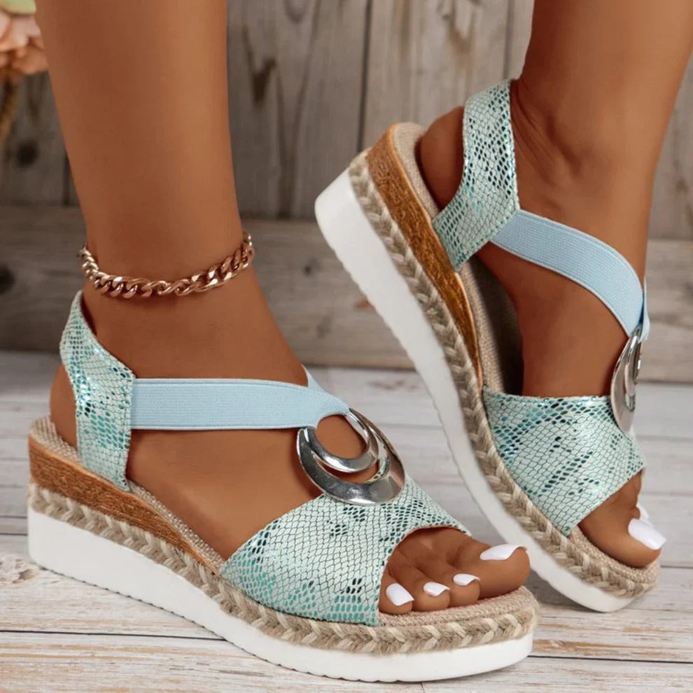 Lysha – Elegant Wedge Sandals