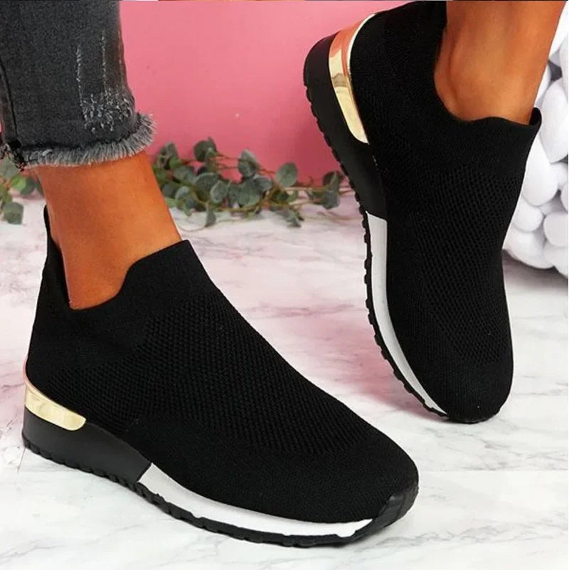 Orlisse – Breathable Knit Slip-on Sneakers