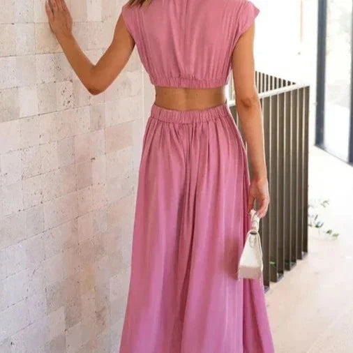 Aztrid – Elegant Cut-out Midi Dress