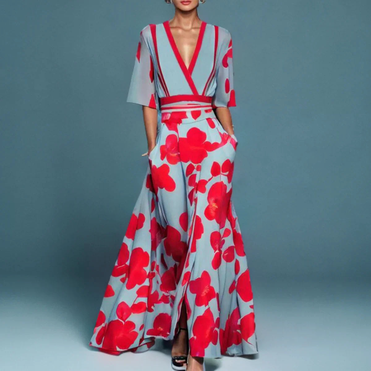 Anija – Floral Wide-leg Jumpsuit