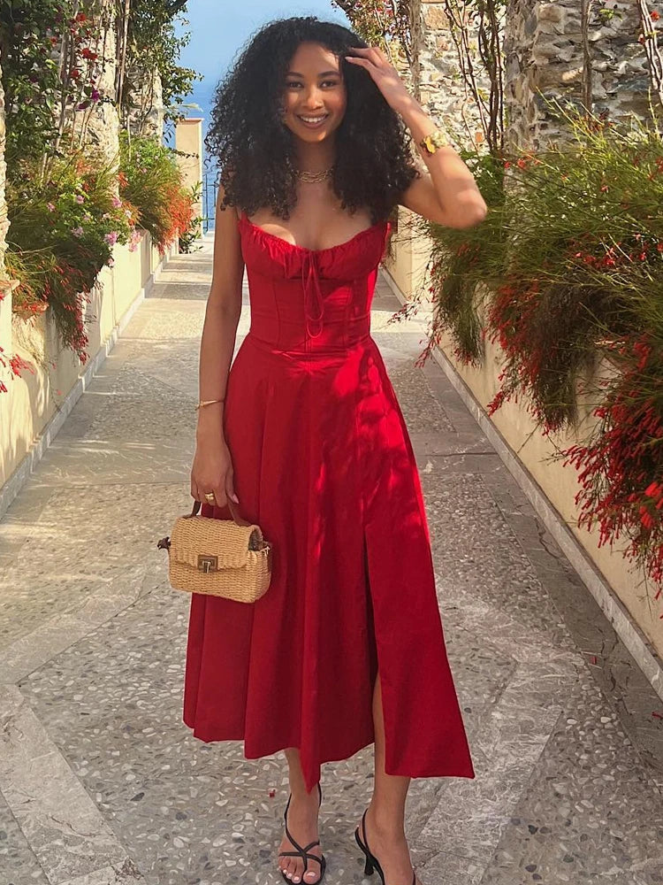 Tivelle – Elegant Corset-style Dress