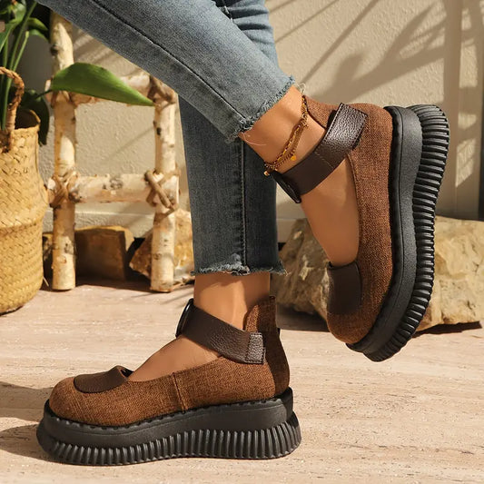 Valerith – Vintage Leather Platform Shoes