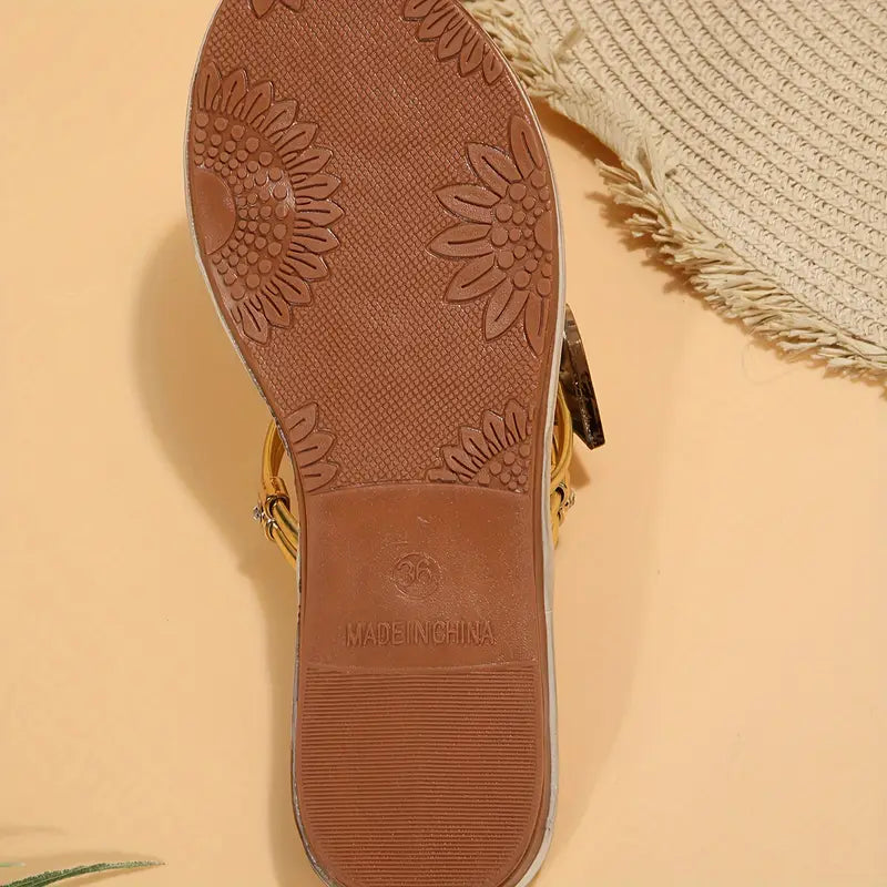 Aamarie – Beautiful Gold Toned Sandals
