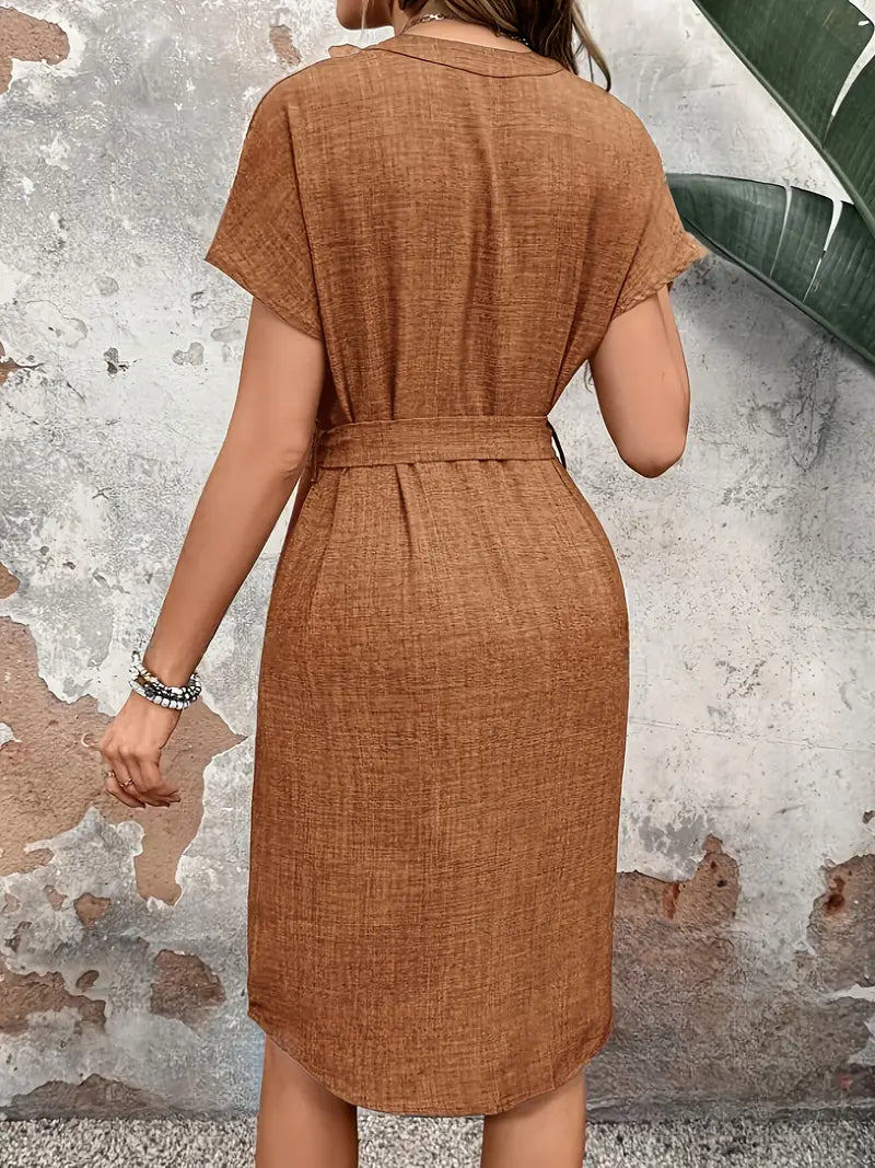 Vaeloria – Short-sleeved Cotton Dress