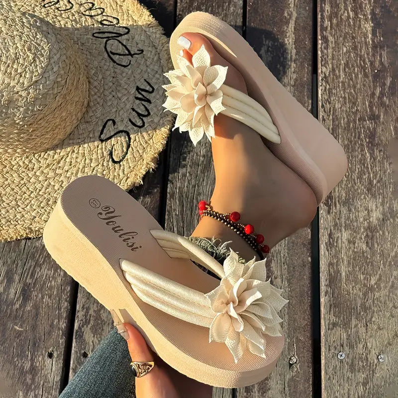 Petra - Charming Wedge Flip-Flops