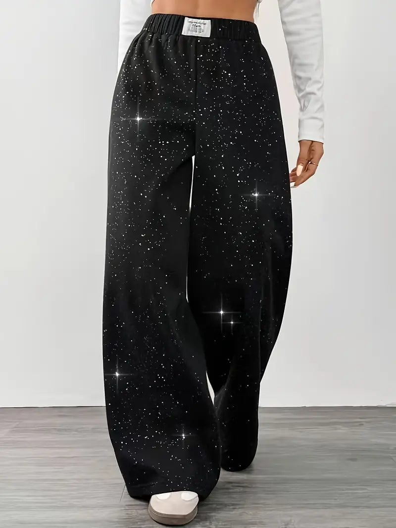 Zyraia – Elegant Wide-leg Printed Trousers