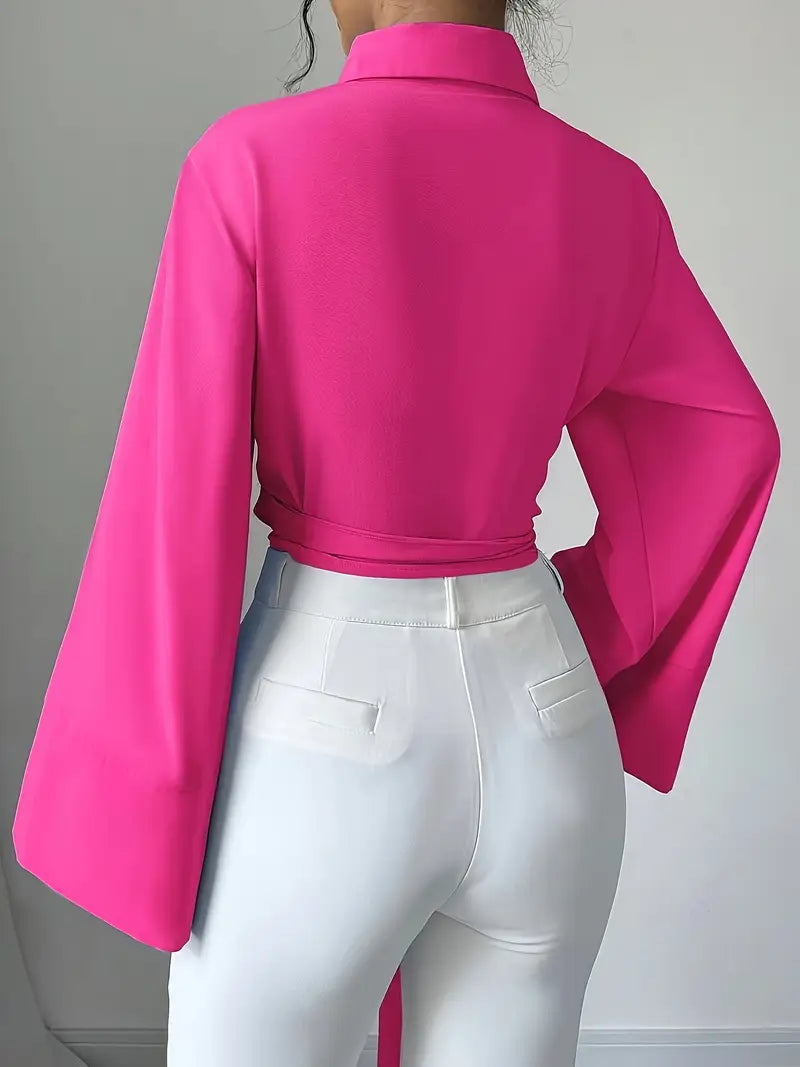 Monette – Elegant Wrap Blouse