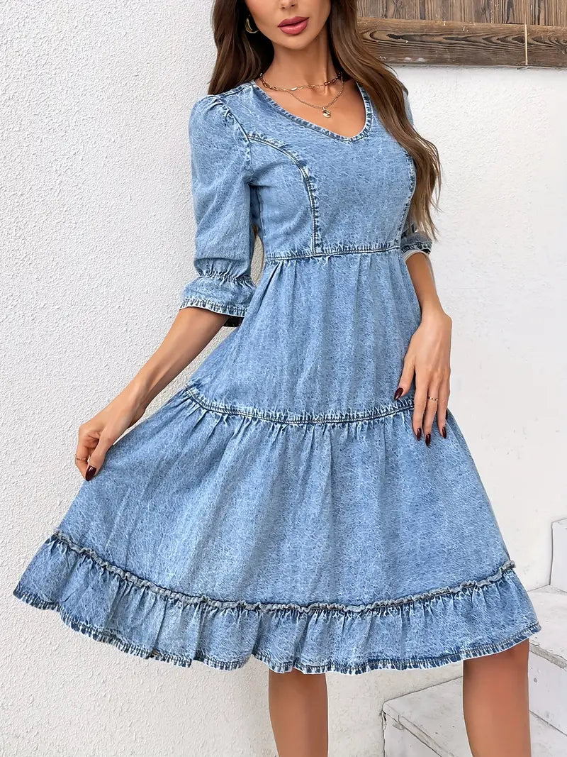 Greer – High-quality Denim Dress