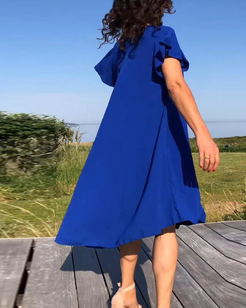 Lucinda – Elegant Cap-sleeved Dress