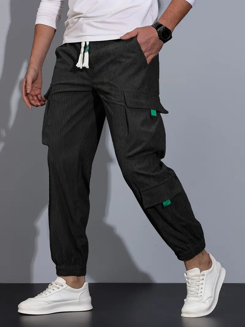 Aldrich - Casual Solid Cargo Pants for Men