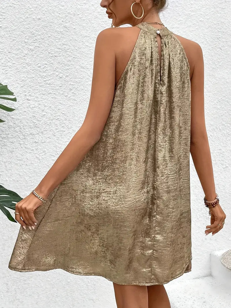 Lue – Elegant Halter Neck Dress