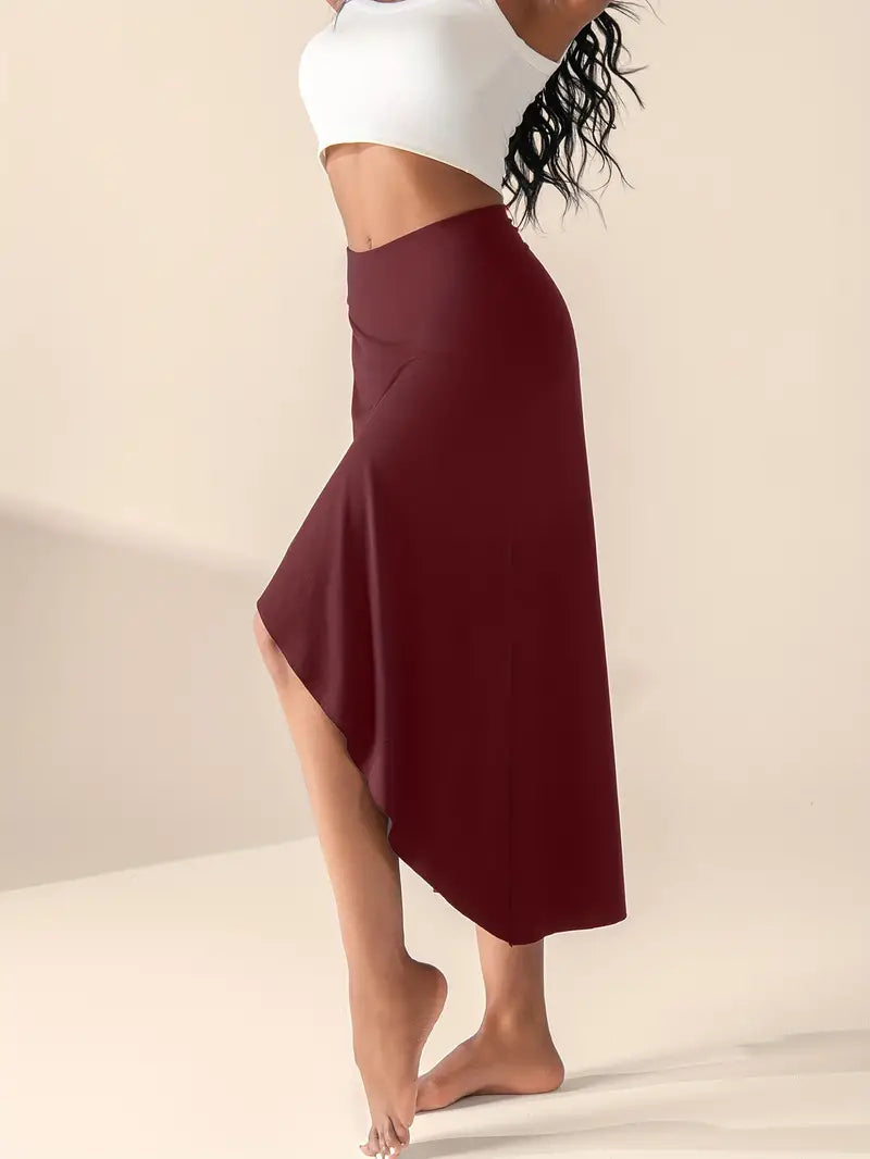 Mira – High Waisted Slit Skirt with Pockets