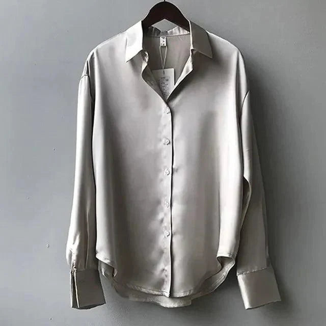 Edwina – Elegant Satin Blouse