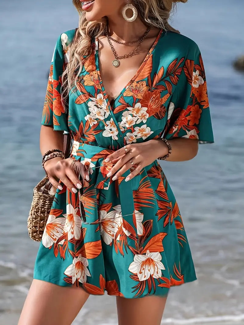 Ghianna – Vibrant Wrap Romper
