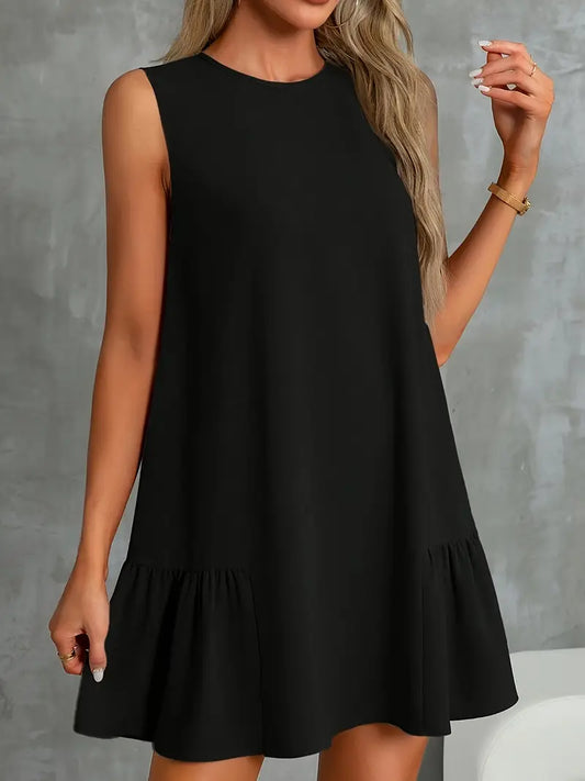 Eliodra – Elegant Sleeveless Black Dress