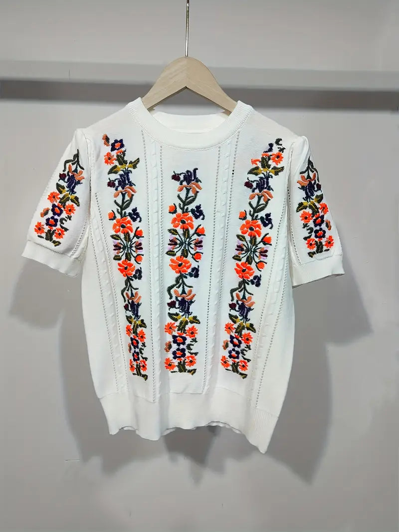 Iris – Cotton Knitted Top