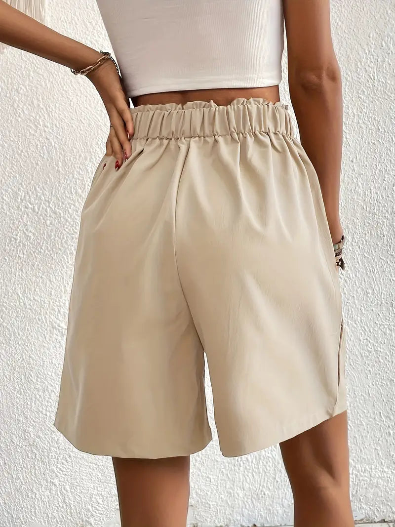 Nyx - High Waist Pleated Shorts