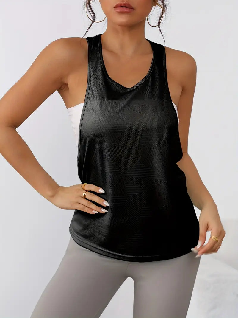 Nyxaria – Breathable Open-Back Racerback Tank Top
